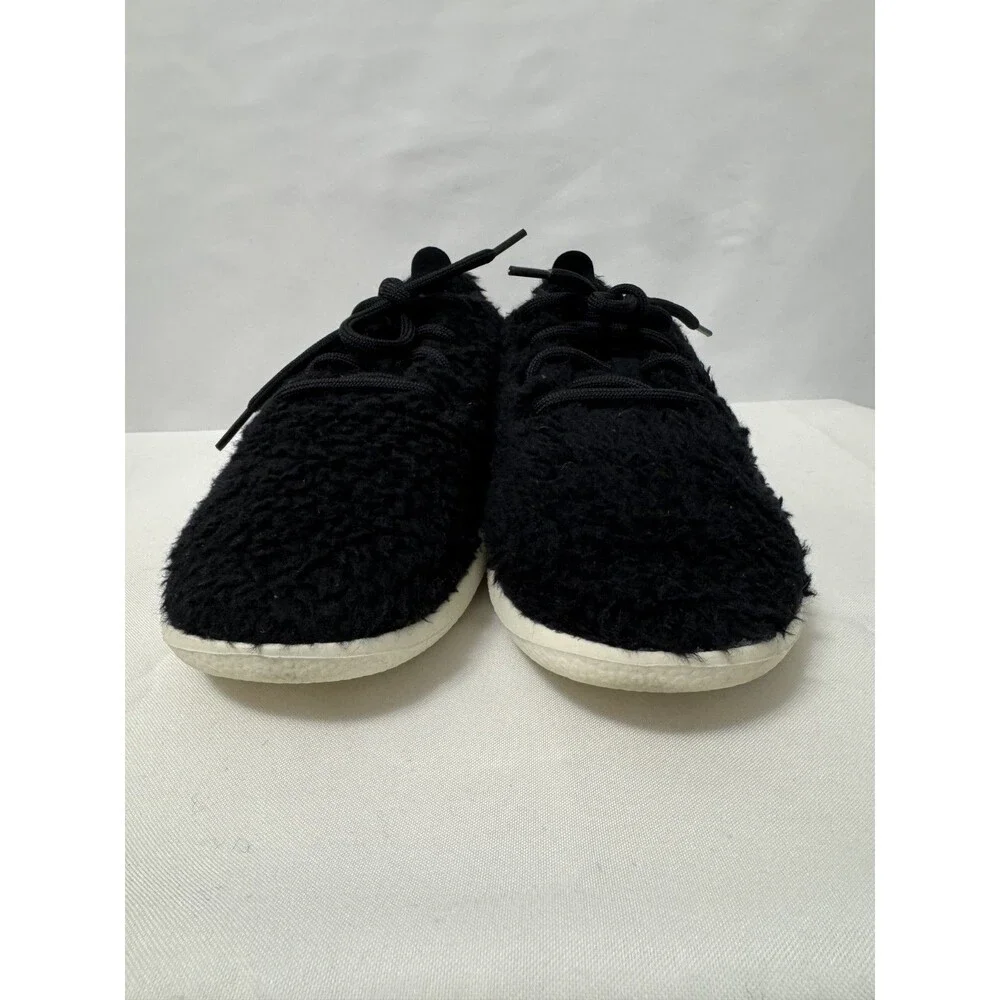 Allbirds Women’s Wool Runner Fluff Sneakers Black White Size 8
